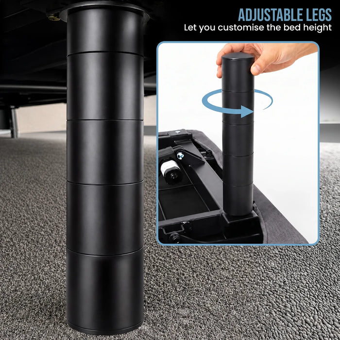 Therapedic Kinetic Advance Adjustable Long Single Bed Base with Head Tilt