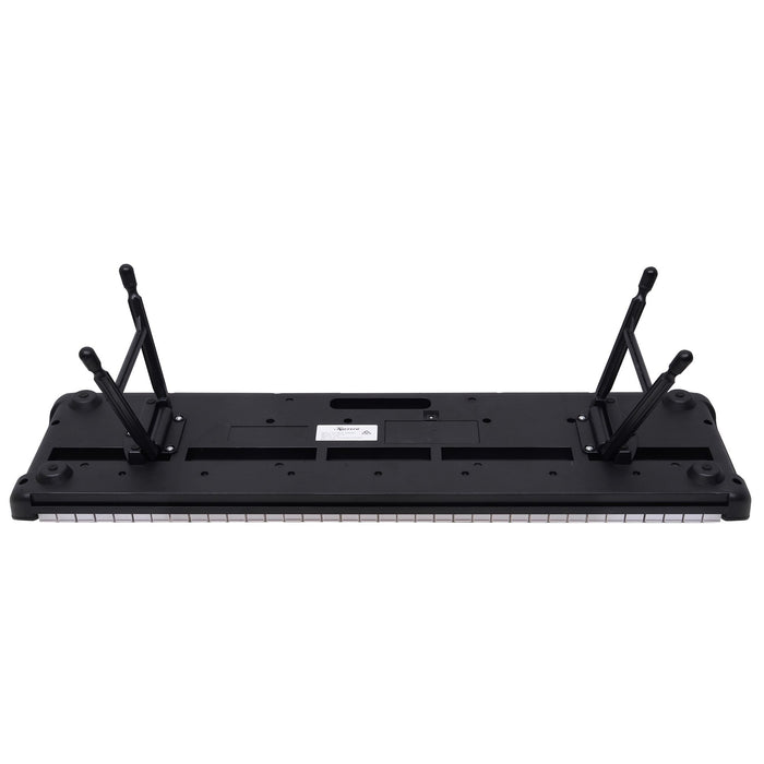 Karrera 61-Key Electronic Piano Keyboard with LED and Folding Stand in Black CHJ-SD1