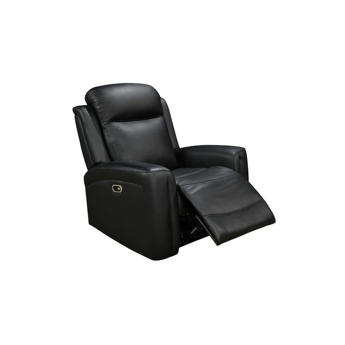 3-1-1 Seater Electric Leather/PVC Black Recliner Set