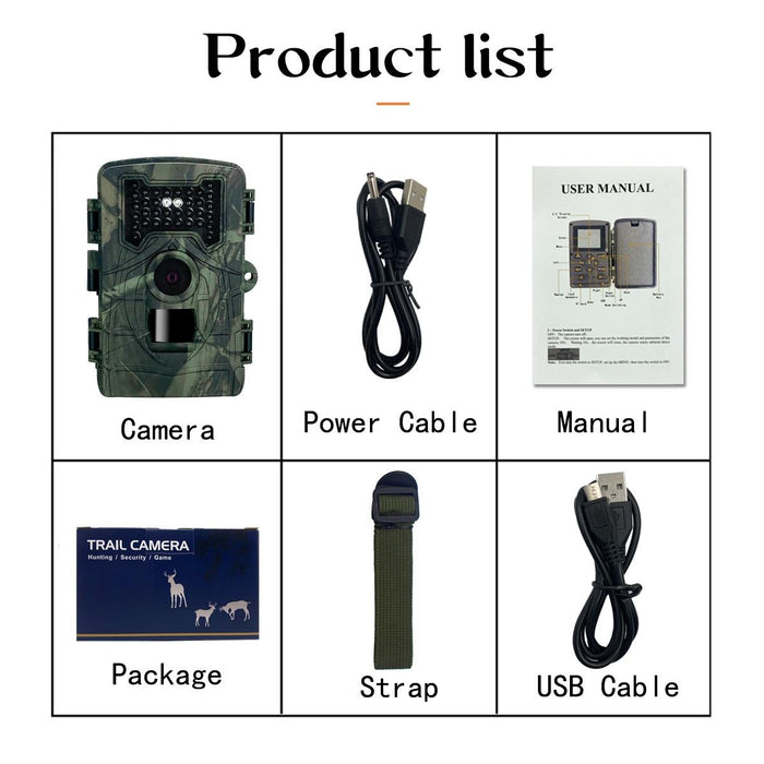 2 Lcd Infrared Night Vision Trail Camera For Wildlife Hunting