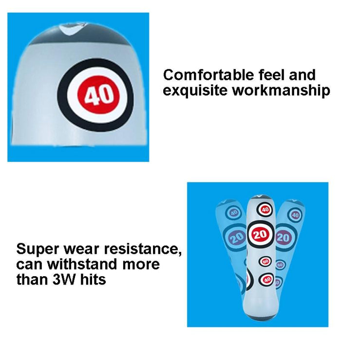 1.6M Inflatable Boxing Pillar Sandbag For Adult Children - Vent Toy Punching Bag Tumbler