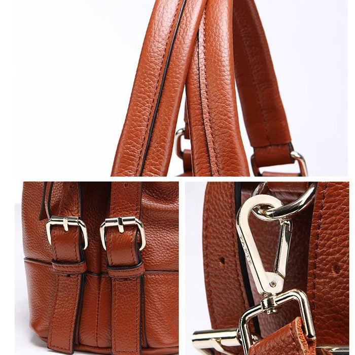 Royal Blue Single Shoulder Leather Messenger Bag For Women S