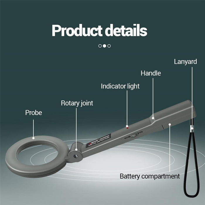 High-precision Handheld Metal Detector for Airport Scanning