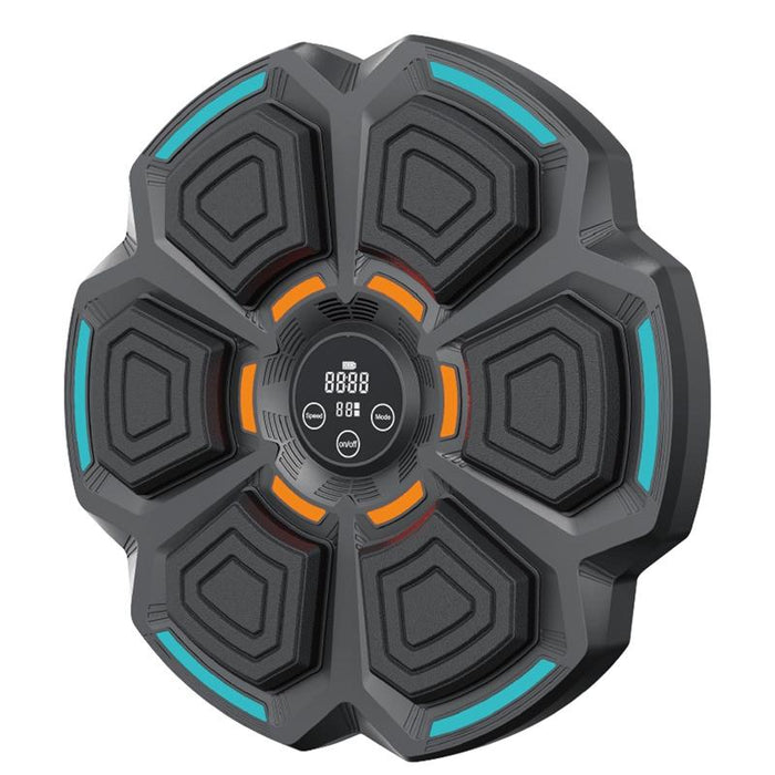 Adjustable 9-Speed Bluetooth Music Boxing Machine With Lights - Black - Black