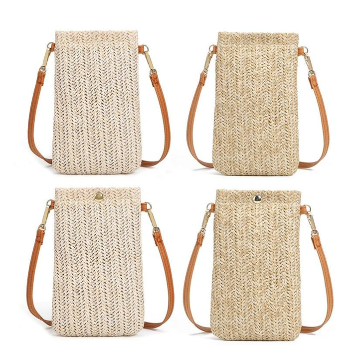 Beach Bag One Shoulder Straw Purse For Summer Fun