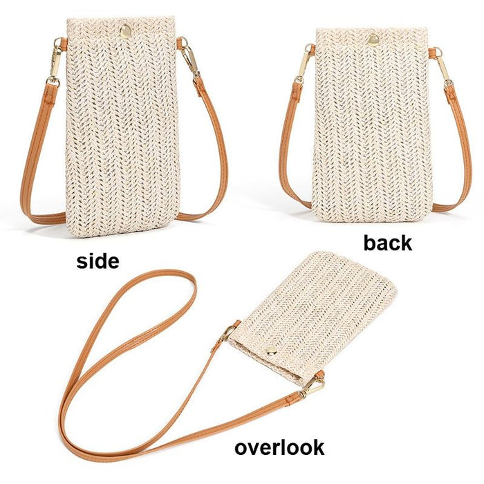 Beach Bag One Shoulder Straw Purse For Summer Fun