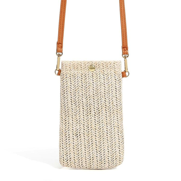 Beach Bag One Shoulder Straw Purse For Summer Fun