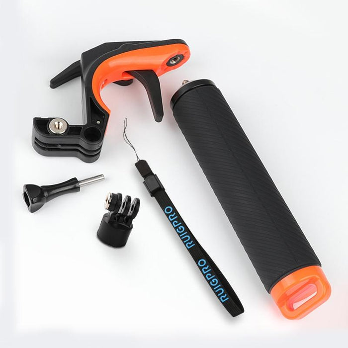 Floating Hand Grip for Gopro Hero8 with Shutter Trigger and Anti-lost Strap