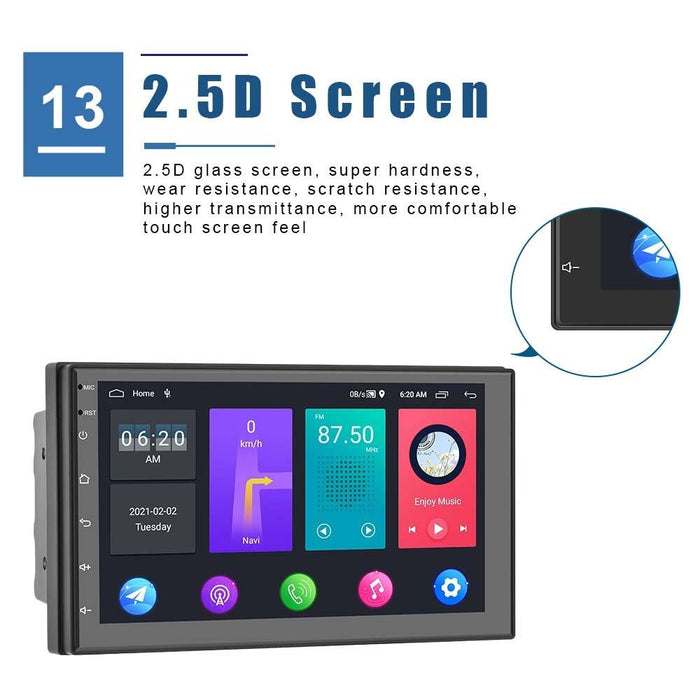 9 Inch Android Wifi Car Navigation Player 2 + 32G Universal Reversing Video Standard + 4Lights Camera