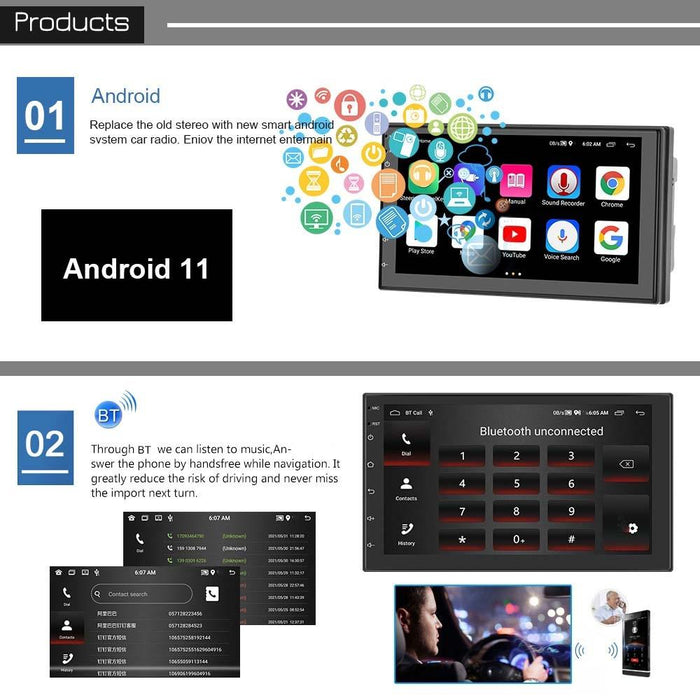 9 Inch Android Wifi Car Navigation Player 2 + 32G Universal Reversing Video Standard + 4Lights Camera