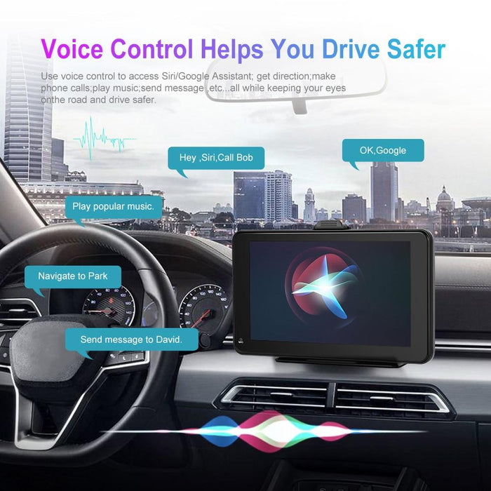 7 Inch Hd Smart Screen With Wireless Carplay & Android Auto + Camera