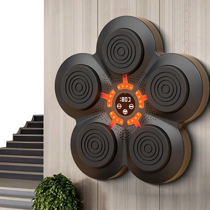 Bluetooth Music Boxing Machine With Wall Mount And Adult Gloves - With Kids Gloves