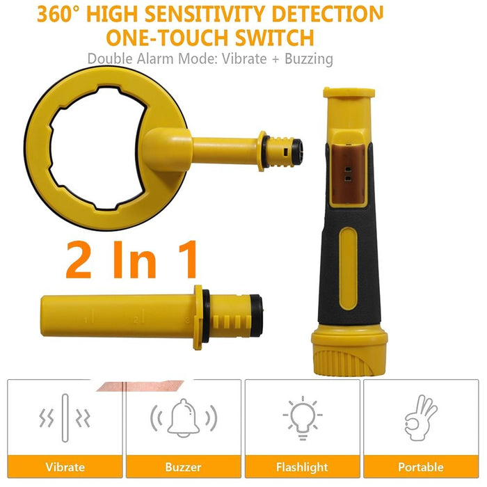 Waterproof 2-in-1 Underwater Metal Detector - 60m Submersible