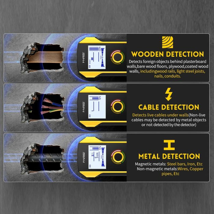Multifunctional Wall Wire Detector - Load-bearing Dark Line Scanner