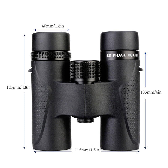 Waterproof Hd Binoculars with Low Dispersion Lens - 8x32