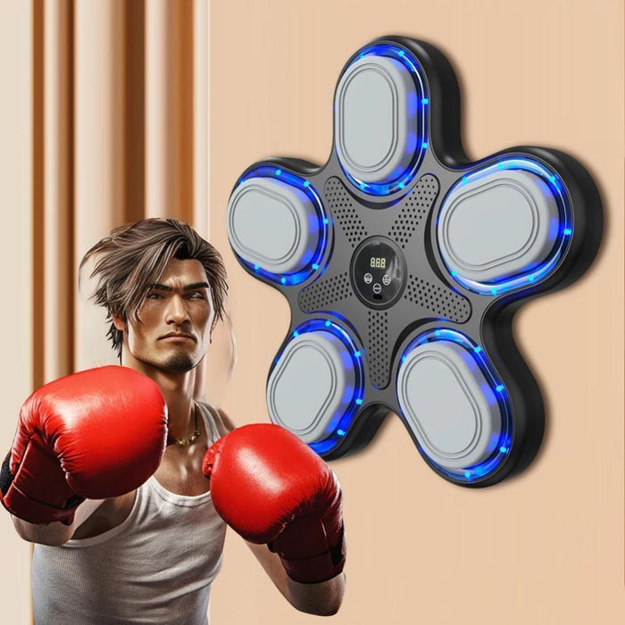 Bluetooth Music Boxing Machine With Adult Gloves - Reaction Training - With Mma Gloves