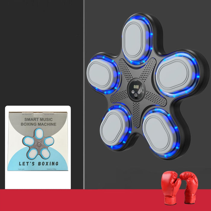 Bluetooth Music Boxing Machine With Adult Gloves - Reaction Training - With Mma Gloves