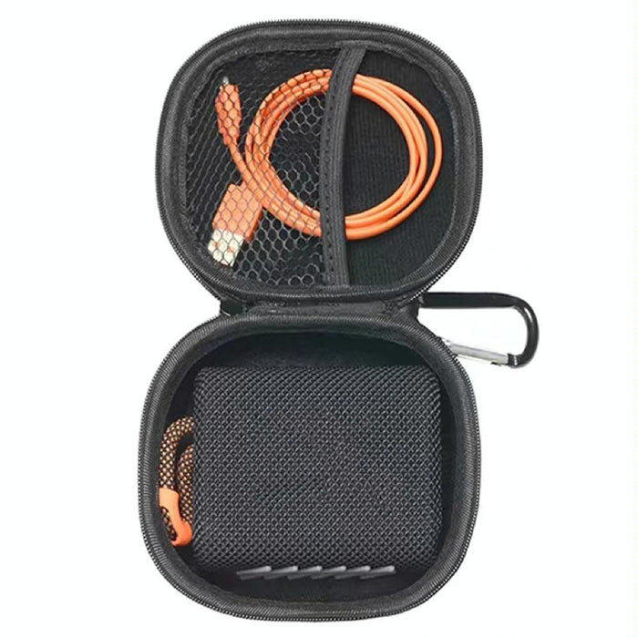Protective Case for Jbl Go4 Bluetooth Speaker - Portable Storage Bag Black - Black Carbon Fiber