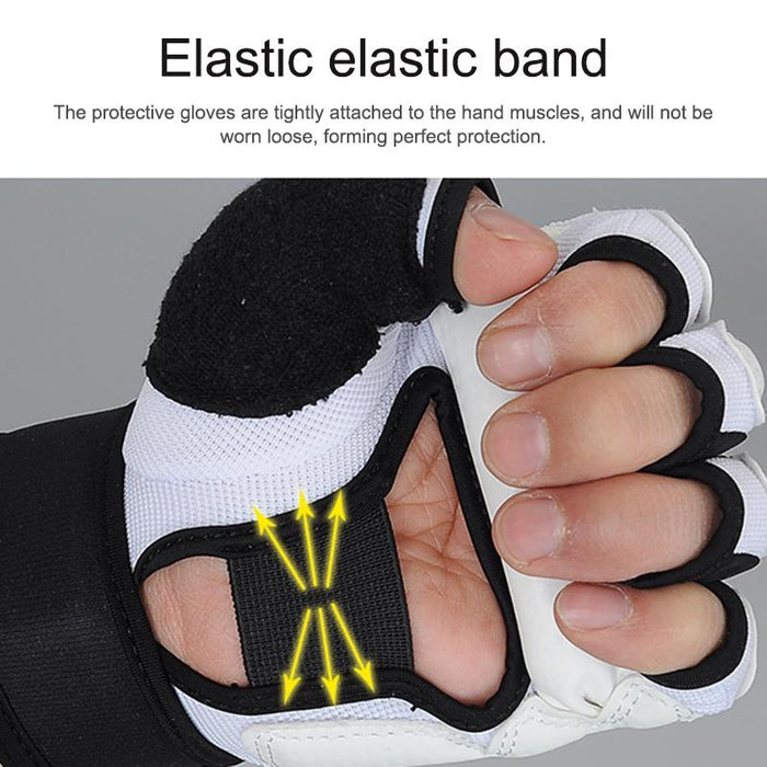 Adults Half Finger Sandbag Training Boxing Gloves - Pu Leather