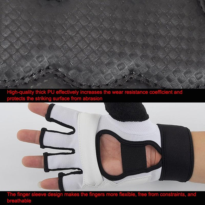 Adults Half Finger Sandbag Training Boxing Gloves - Pu Leather