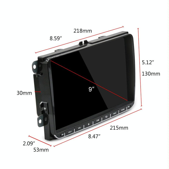 9 Inch Carplay Android10.0 Navigator Player + Ahd Camera - Volkswagen 1 + 16G