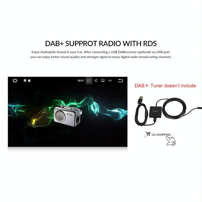 9 Inch Carplay Android10.0 Navigator Player + Ahd Camera - Volkswagen 1 + 16G