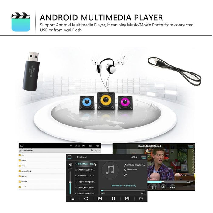 7 Inch Android Car Navigation Player + Wireless Carplay - 2 + 32G + Ahd Camera