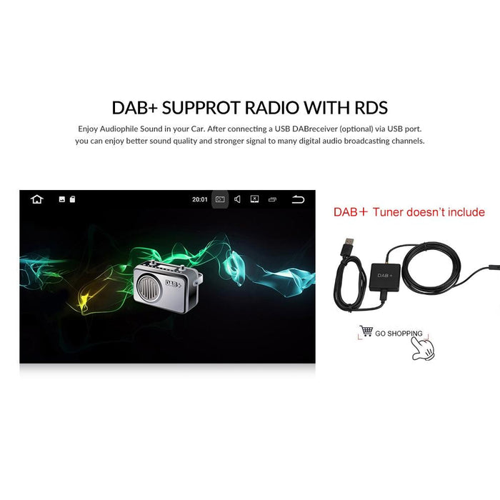 7 Inch Android Car Navigation Player + Wireless Carplay - 2 + 32G + Ahd Camera