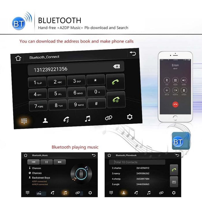 7 Inch Android Car Navigation Player + Wireless Carplay - 2 + 32G + Ahd Camera