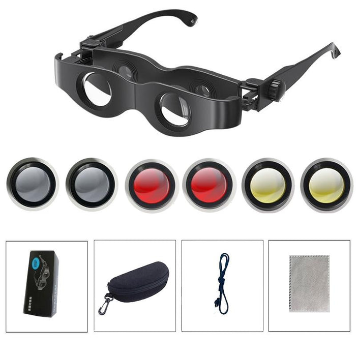 Adjustable Focus Fishing Binoculars with Tricolour Lens - 3x Magnification