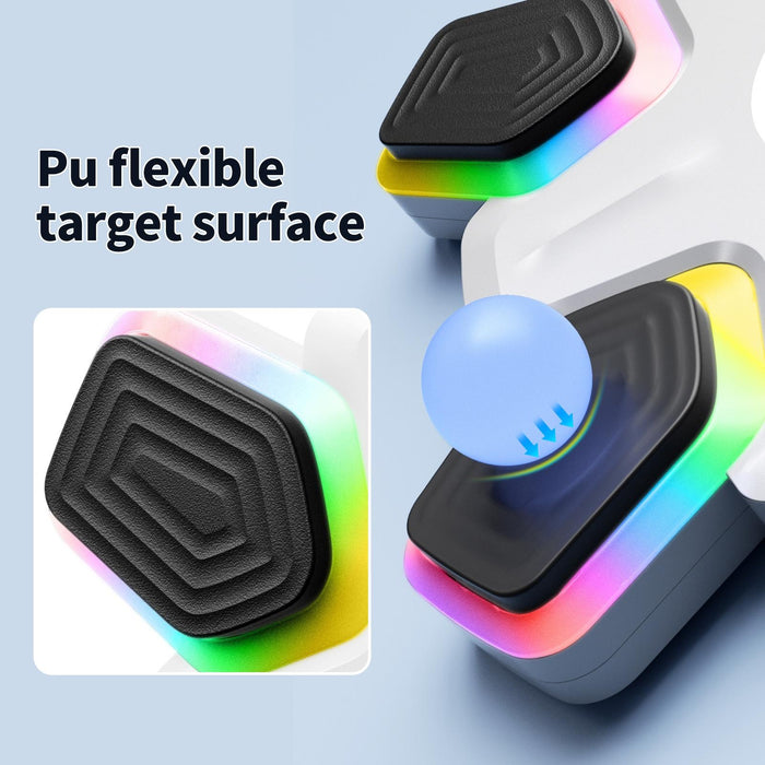 Bluetooth Music Boxing Machine - 4 Modes 9 Speeds Colourful Lights - With Adult Gloves Black