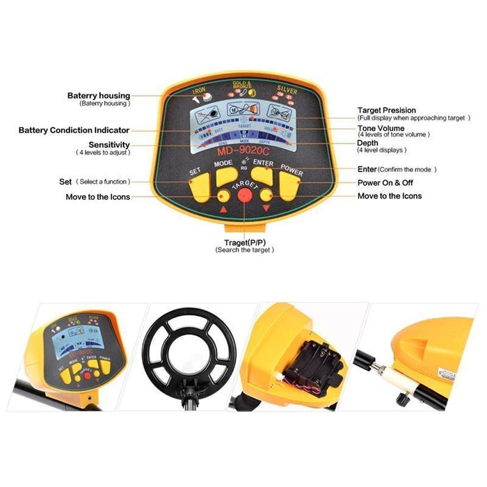 High Sensitivity Lcd Metal Detector - Md9020c