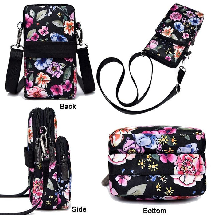 Animal Park Mini Crossbody Phone Wallet With Arm Band - Purple Seal