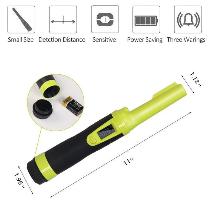 Waterproof Handheld Metal Detector with Lcd Display - Orange