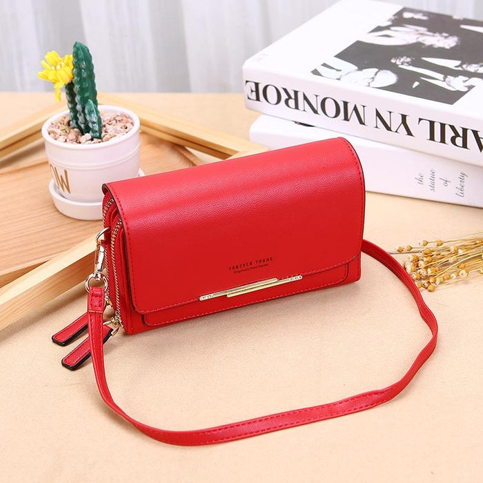 Large Capacity Multi Function Women Wallet - Red