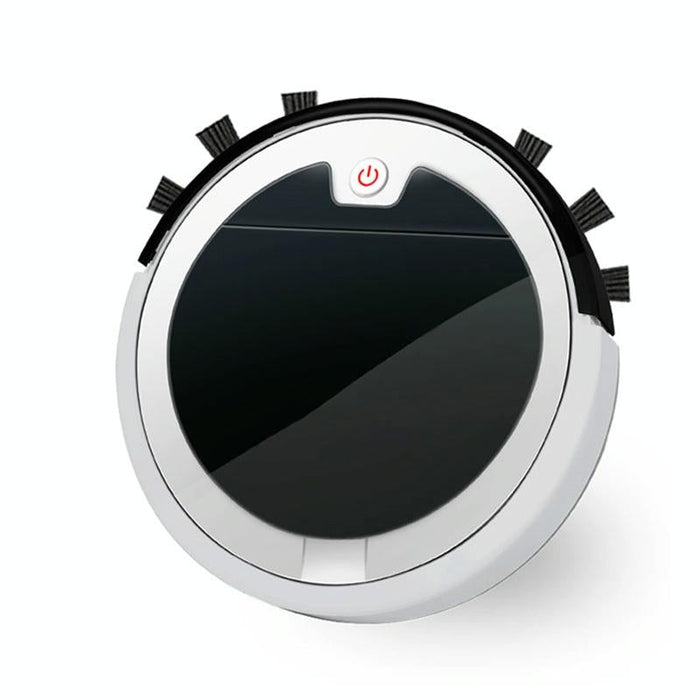 Smart Home Sweeping Robot with Remote Control and Large Suction - White Black