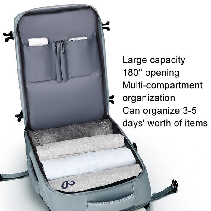 Spacious Travel Backpack For Laptops - Black
