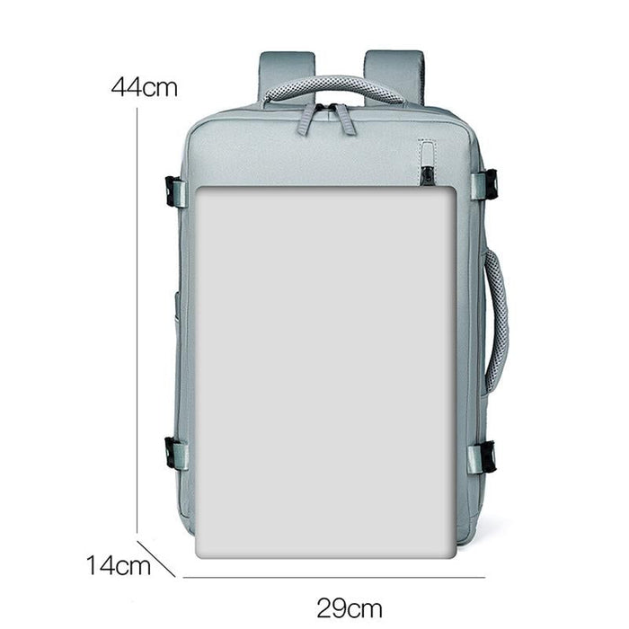 Spacious Travel Backpack For Laptops - Black