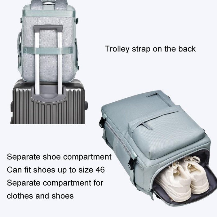 Spacious Travel Backpack For Laptops - Black