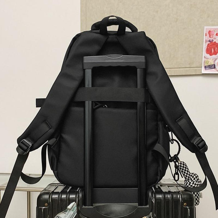 Simple Oxford Cloth Travel Backpack For Students 45 X 31 X 18Cm - Black