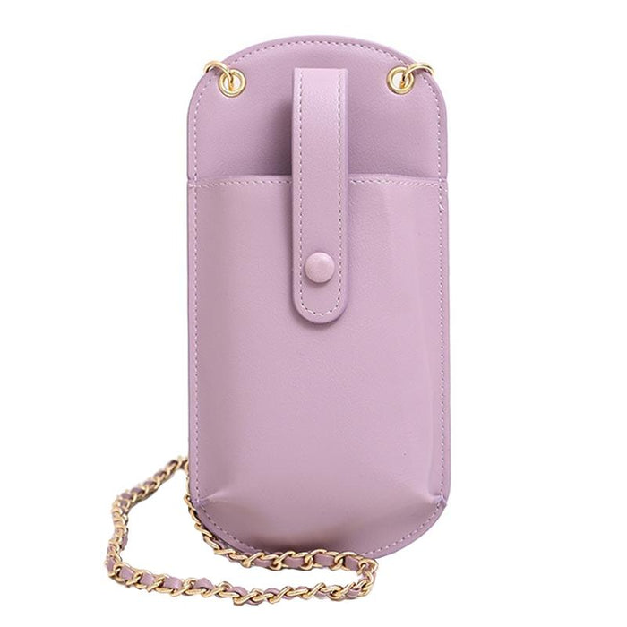 Compact Cell Phone Crossbody Bag - White