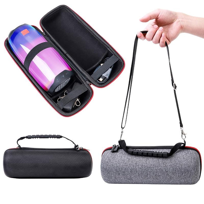 Jbl Pulse4 Portable Storage Bag with Velvet Lining and Protective Cover - Silver Gray + Black