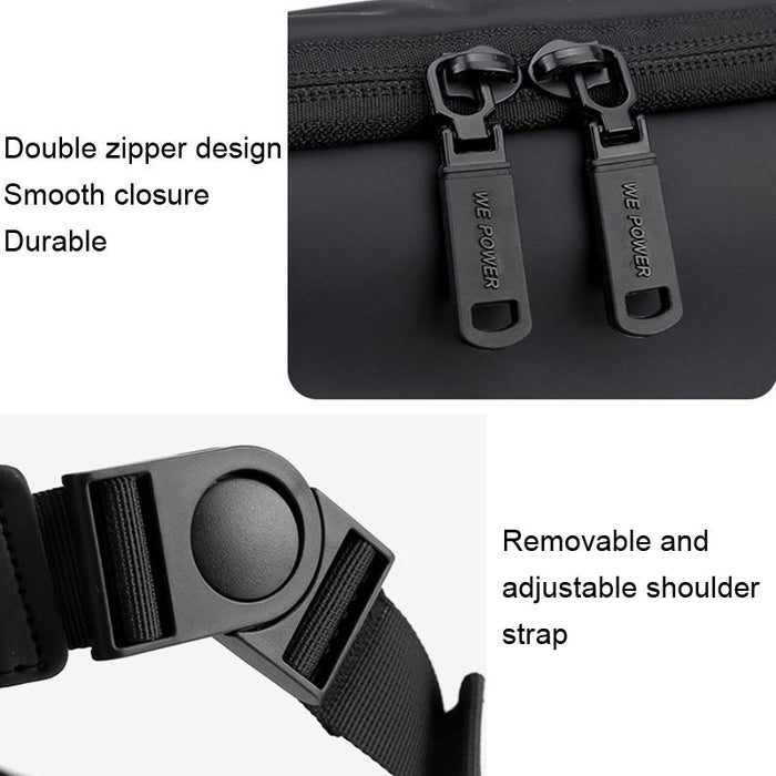 Large Capacity Waterproof Messenger Bag For Men - Dark Blue
