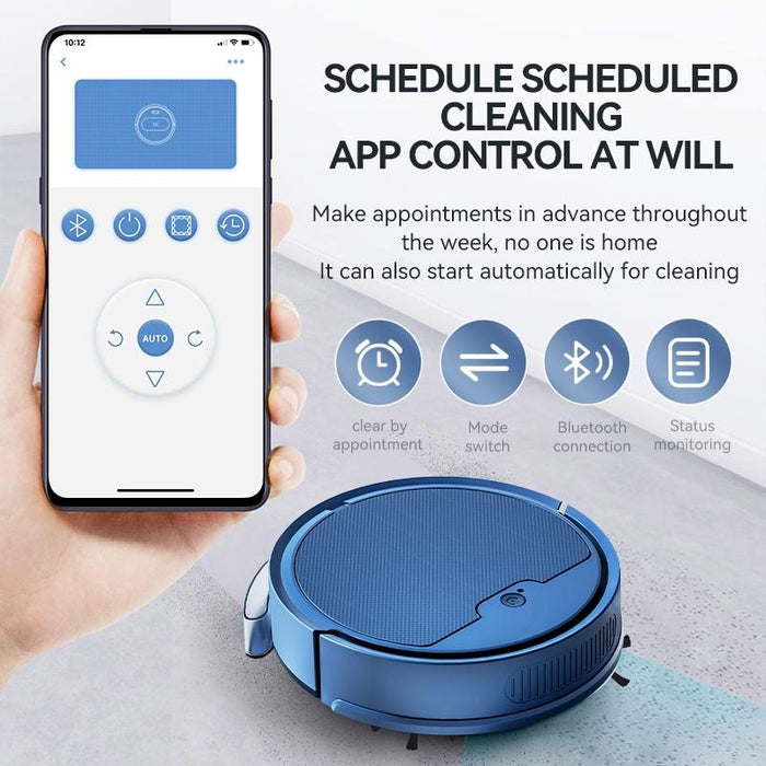 Intelligent Household Sweeping Robot with Path Charging - Max - Black