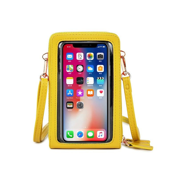 Multifunctional Touch Screen Phone Bag - White