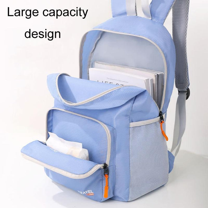 Foldable Sports Backpack For Mountaineering - Black