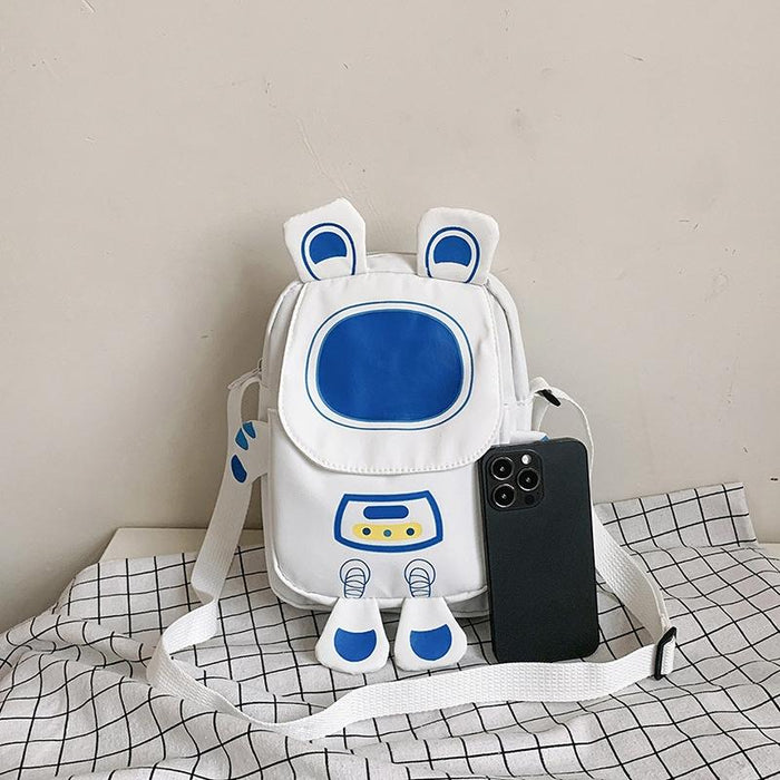 Lightweight Cartoon Crossbody Bag For Students - Purple