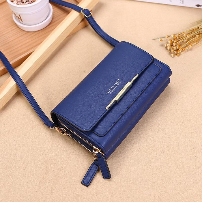 Large Capacity Multi Function Women Wallet - Wine Red