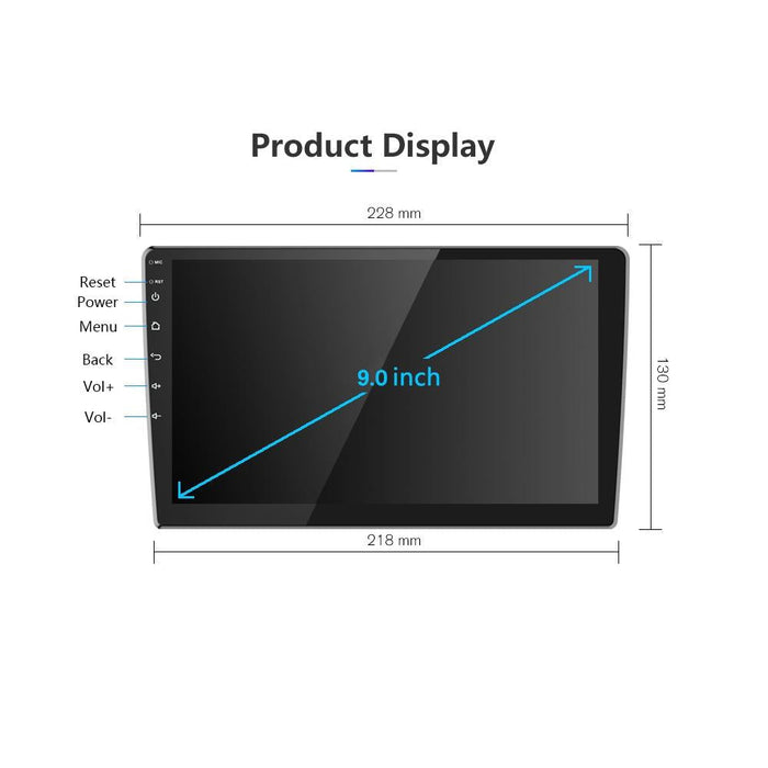 9 Inch Android Carplay Navigation 1 + 32G Screen With Ahd Camera