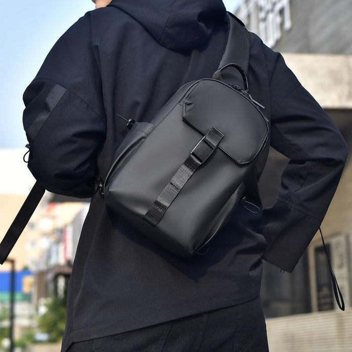 2023 Large Capacity Waterproof Crossbody Chest Bag For Cycling & Sports - Gray